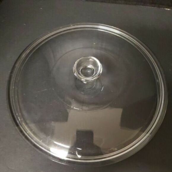 ANCHOR HOCKING MILK WHITE GLASS 1.5 QT Green Floral Pattern CASSEROLE DI… - Picture 6 of 7